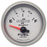 Auto Meter Ultra-Lite II Series Fuel Level Gauge 2-1/16" Short Sweep 240-33 ohms