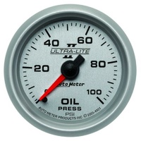 Auto Meter Ultra-Lite II Series Oil Pressure Gauge 2-1/16" Mechanical 0-100 psi