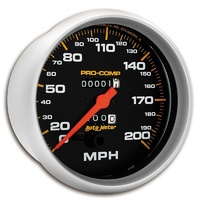 Auto Meter gauge 5 Speedo 200 mph Mechanical Pro-C AU5156
