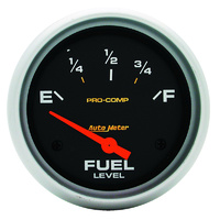 Auto Meter Pro-Comp Series Fuel Level Gauge 2-5/8" Short Sweep GM 0-90 ohms