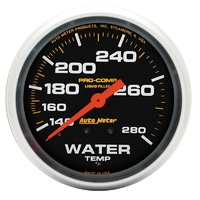 Auto Meter Pro-Comp Water Temperature Gauge 2-5/8" Liquid Filled Mech 140-280°F