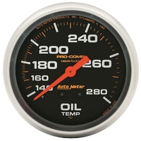 Auto Meter Pro-Comp Oil Temperature Gauge 2-5/8" Liquid Filled Mech 140-280°F