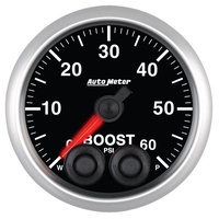 Auto Meter Elite Boost Gauge 2-1/16" Programmable Warning Function 0-60 psi