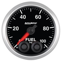 Auto Meter Elite Fuel Pressure Gauge 2-1/16" Programmable Warning 0-100 psi