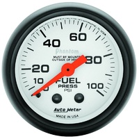 Auto Meter Phantom Series Fuel Pressure Gauge 2-1/16" Mechanical 0-100psi AU5712