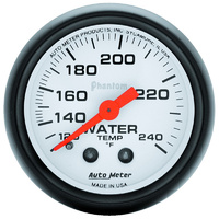 Auto Meter Phantom Water Temperature Gauge 2-1/16" Mechanical 120-240°F AU5732