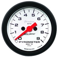 Auto Meter Phantom Pyrometer Gauge 2-1/16" Full Sweep Electric 0-900°C AU5744-M
