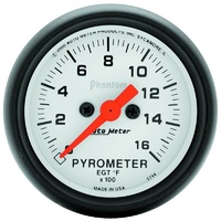 Auto Meter Phantom Pyrometer Gauge 2-1/16" Full Sweep Electric 0-1600°F AU5744