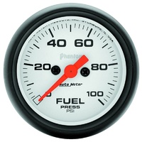Auto Meter Phantom Series Fuel Pressure Gauge 2-1/16" Electric 0-100 psi AU5763