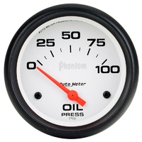 Auto Meter Phantom Series Oil Pressure Gauge 2-5/8" Electric 0-100 psi AU5827