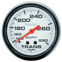 Auto Meter Phantom Transmission Temperature Gauge 2-5/8" Mechanical 140-280°F