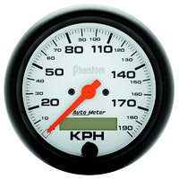 Auto Meter Phantom Series Speedometer 3-3/8" In-Dash Programmable 0-190 km/h