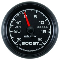 Auto Meter ES Series Boost/Vacuum Gauge 2-1/16" Full Sweep Mechanical 20 psi