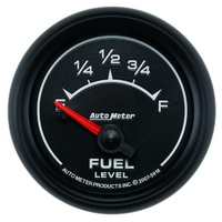 Auto Meter ES Series Fuel Level Gauge 2-1/16" Short Sweep Electric 240-33 ohms