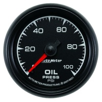 Auto Meter ES Series Oil Pressure Gauge 2-1/16" Full Sweep Mechanical 0-100 psi