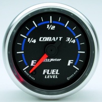 Auto Meter Cobalt Fuel Level Gauge 2-1/16" Full Sweep Programmable 0-280 ohms