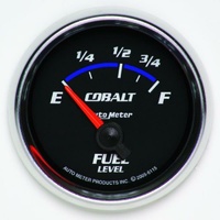 Auto Meter Cobalt Series Fuel Level Gauge 2-1/16" Short Sweep for Ford 73-10 ohms