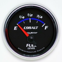 Auto Meter Cobalt Series Fuel Level Gauge 2-1/16" Short Sweep 240-33 ohms AU6116