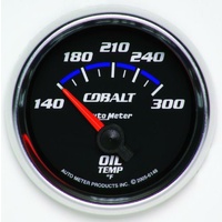 Auto Meter Cobalt Series Oil Temperature Gauge 2-1/16" Electric 140-300°F AU6148