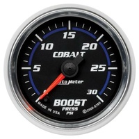 Auto Meter Cobalt Series Boost Gauge 2-1/16" Full Sweep Electric 0-30 psi AU6160