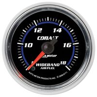Auto Meter Cobalt Series Air / Fuel Ratio Wideband Gauge 2-1/16" Full Sweep Electric Range:8:1-18:1 AFR AU6171