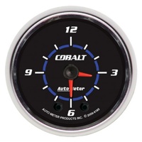 Auto Meter Cobalt Series Clock 2-1/16" Quartz movement w/Second Hand AU6185