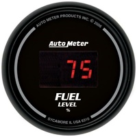 Auto Meter Sport-Comp Digital Series Fuel Level Gauge In-dash 2-1/16" AU6310