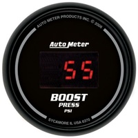 Auto Meter Sport-Comp Digital Series Boost Gauge Digital In-dash 2-1/16" 5-60psi