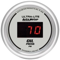 Auto Meter Ultra-Lite Digital Series Oil Pressure Gauge In-dash 2-1/16" 0-100psi