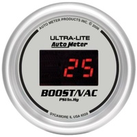 Auto Meter Ultra-Lite Digital Series Boost/Vacuum Gauge In-dash 2-1/16" 30 psi