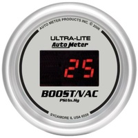 Auto Meter Ultra-Lite Digital Series Boost/Vacuum Gauge In-dash 2-1/16" 30 psi