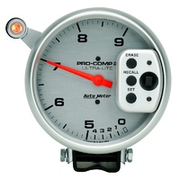 Auto Meter Ultra-Lite Pro-Comp II Shift-Lite Tachometer 5" Dual Range 0-9,000rpm