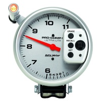 Auto Meter Ultra-Lite Pro-Comp II Shift-Lite Tachometer 5" Dual Range 0-11000rpm