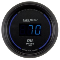 Auto Meter Cobalt Digital Series Oil Pressure Gauge In-dash 2-1/16" 0-100 psi