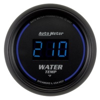 Auto Meter Cobalt Digital Series Water Temperature Gauge In-dash 2-1/16" 0-300°F