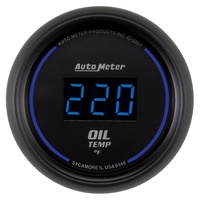 Auto Meter Cobalt Digital Series Oil Temperature Gauge In-dash 2-1/16" 0-340°F
