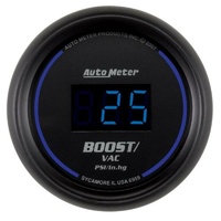 Auto Meter Cobalt Digital Series Boost/Vacuum Gauge In-dash 2-1/16" 30 psi