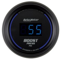Auto Meter Cobalt Digital Series Boost Gauge In-dash 2-1/16" 5-60 psi AU6970
