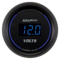 Auto Meter Cobalt Digital Series Voltmeter Gauge In-dash 2-1/16" 8-18 Volts