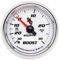 Auto Meter C2 Series Boost/Vacuum Gauge 2-1/16" Full Sweep Mechanical 30 psi