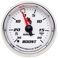 Auto Meter C2 Series Boost/Vacuum Gauge 2-1/16" Full Sweep Mechanical 20 psi