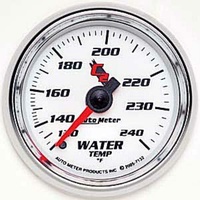 Auto Meter C2 Series Water Temperature Gauge 2-1/16" Mechanical 120-240°F AU7132