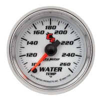 Auto Meter C2 Series Water Temperature Gauge 2-1/16" Electric 100-260°F AU7155