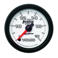 Auto Meter Phantom II Series Voltmeter Gauge 2-1/16" Electric 8-18 volts AU7591