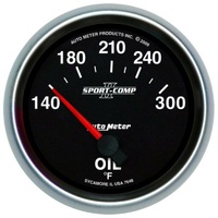Auto Meter Sport-Comp II Oil Temperature Gauge 2-5/8" Electric 140-300°F AU7648