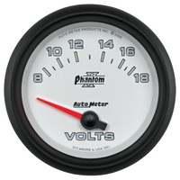Auto Meter Phantom II Series Voltmeter Gauge 2-5/8" Electric 8-18 volts AU7891