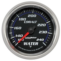 Auto Meter Cobalt Series Water Temperature Gauge 2-5/8" Mechanical 120-240°F