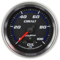 Auto Meter Cobalt Series Oil Pressure Gauge 2-5/8" Electric 0-100 psi AU7953