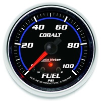 Auto Meter Cobalt Series Fuel Pressure Gauge 2-5/8" Electric 0-100 psi AU7963