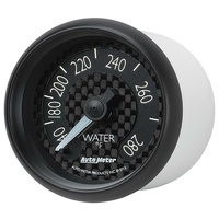Auto Meter GT Series Water Temperature Gauge 2-1/16" Carbon Fiber 140-280°F